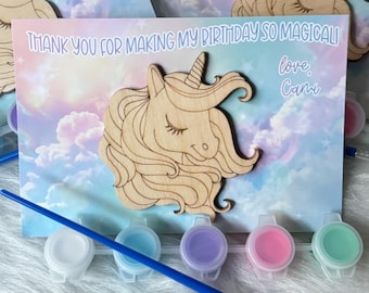 Unicorn Birthday Party Favor | DIY Magnet Paint Kit