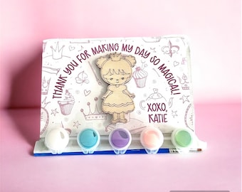 Princess Paint Kit Party Favor | DIY Magnet Craft