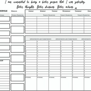 Weekly Planner 7 Habits Printable Weekly Planner PDF Covey 7 Habits ...