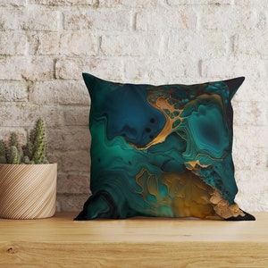 Housse de coussin émeraude, housse de coussin émeraude vert foncé, coussin de pendaison de crémaillère, taie de coussin motif émeraude, cadeau pour la maison