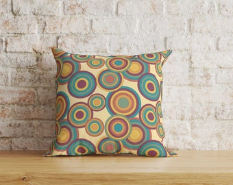 クッションカバー vintage cusion cover, 080 Retro Cushion Cover, Retro Pillowcase, 70s Cushion Cover