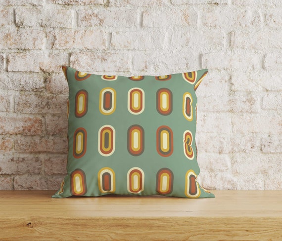 Retro Cushion Cover, Retro Pillowcase, 70s Cushion Cover
