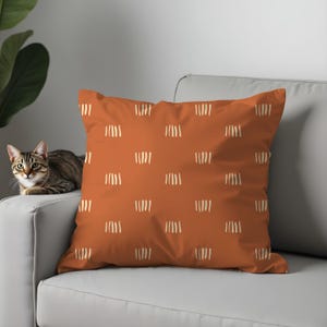 Boho Decorative Throw Pillow Cover, Modern Geometric Tribal Cushion for Couch, Sofa or Bed – Earthy Minimalist Home Decor