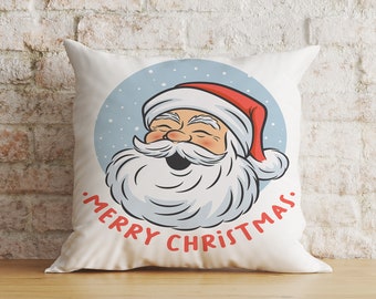 Santa Claus Knitted Pillow Cover, Christmas Home Decor
