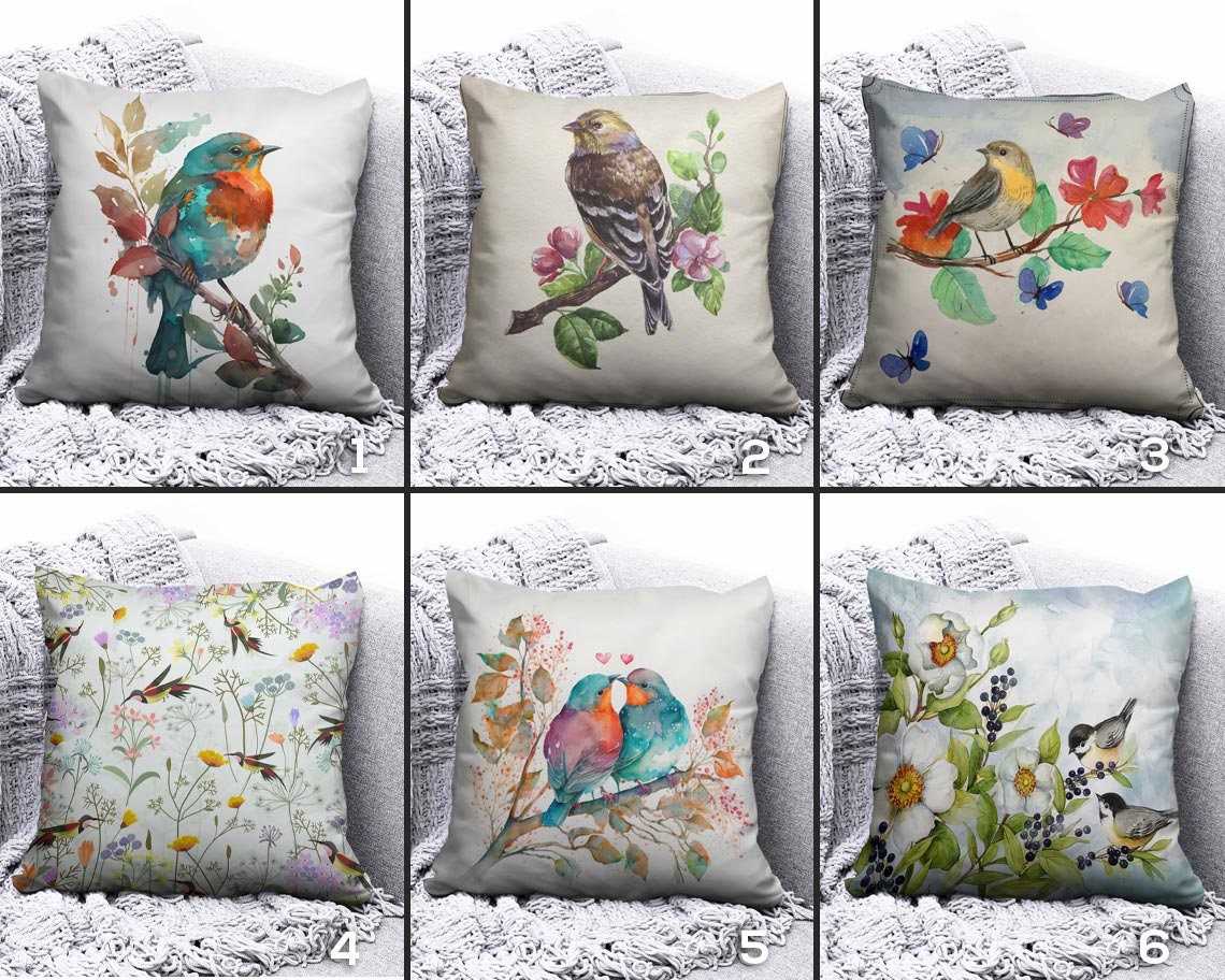 Bird Throw Pillow Etsy Singapore
