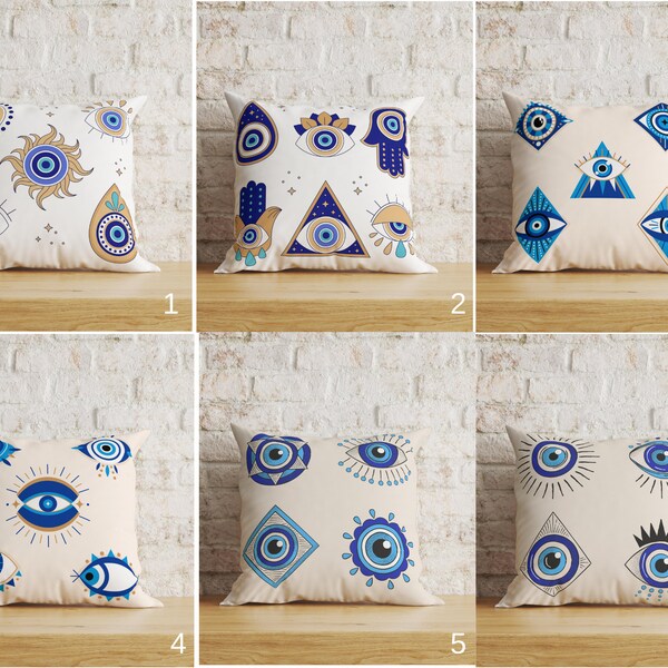 Cushion Evil Eye pattern main image 1