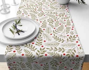 Runner da tavola natale rosso 50x155 cm Naibi | Maisons du Monde