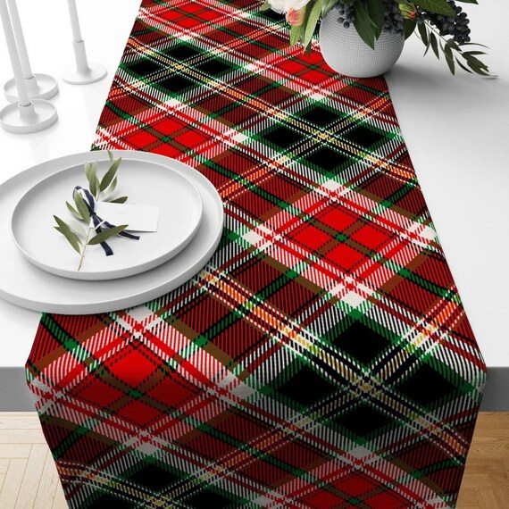 Tovaglia Quadrata Tartan Scozzese Rosso 140x140 cm - Arredo per la casa
