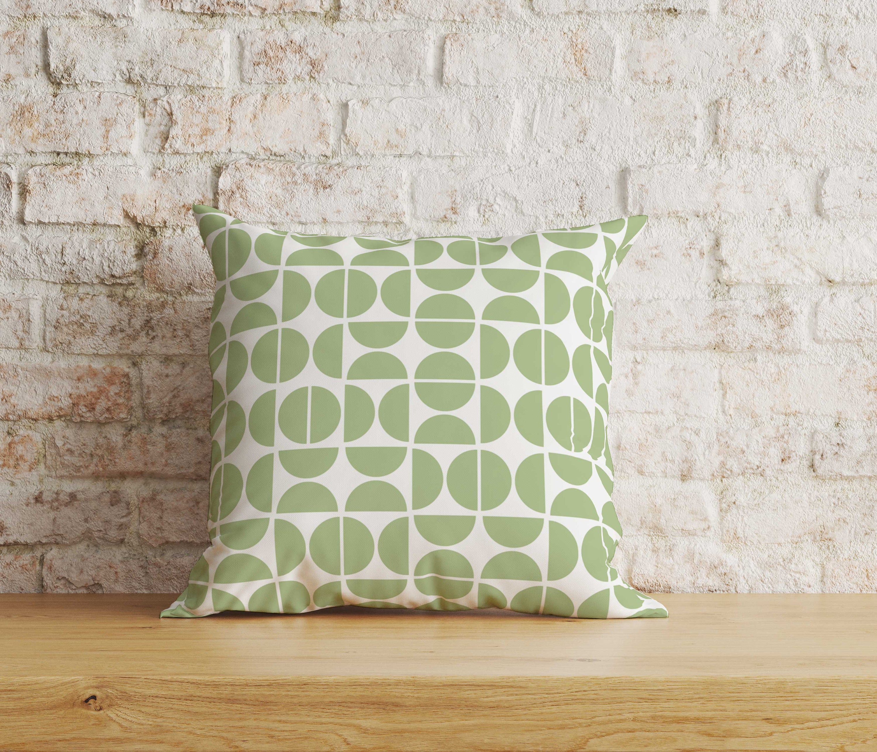 Mid Century Modern Green Throw Pillow Cover, Abstract Design - Etsy