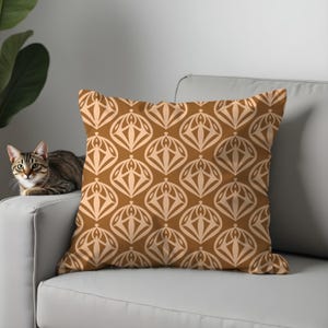 Elegant Art Deco Pillow Cover, Geometric Vintage Style Cushion Case, 1920s Glam Decorative Throw Pillow for Sofa, Modern Retro Home Decor