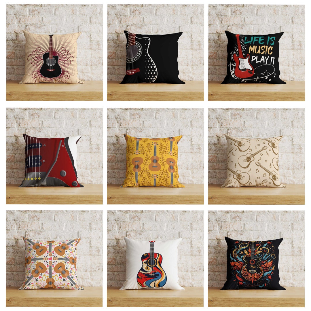 Music themed throw pillows sale