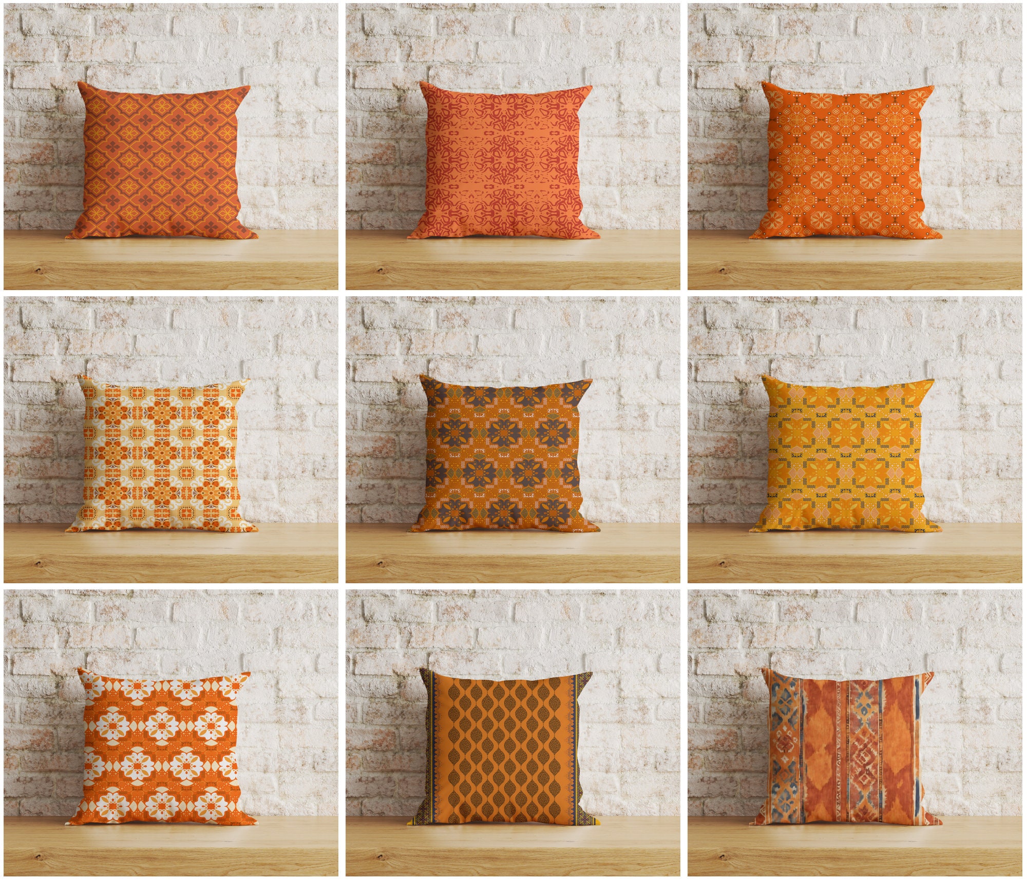 Orange Cushions Etsy Australia