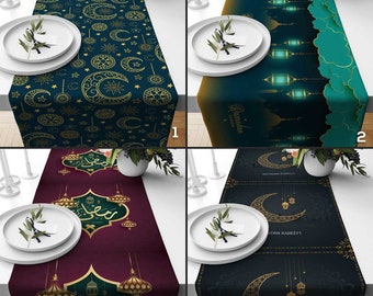 Ramadan Table Runner, Ramadan Concept Tablecloth, Islamic Table Runner, Blessed Ramadan Table Decor, Muslim Table Decor, Gift for Muslim