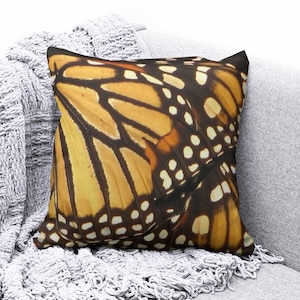 Butterfly Cushion Cover, Dark Color Decorative Cushion Case, Colorful housewarming Pillow Top, Butterfly Cushions, Gift For Home