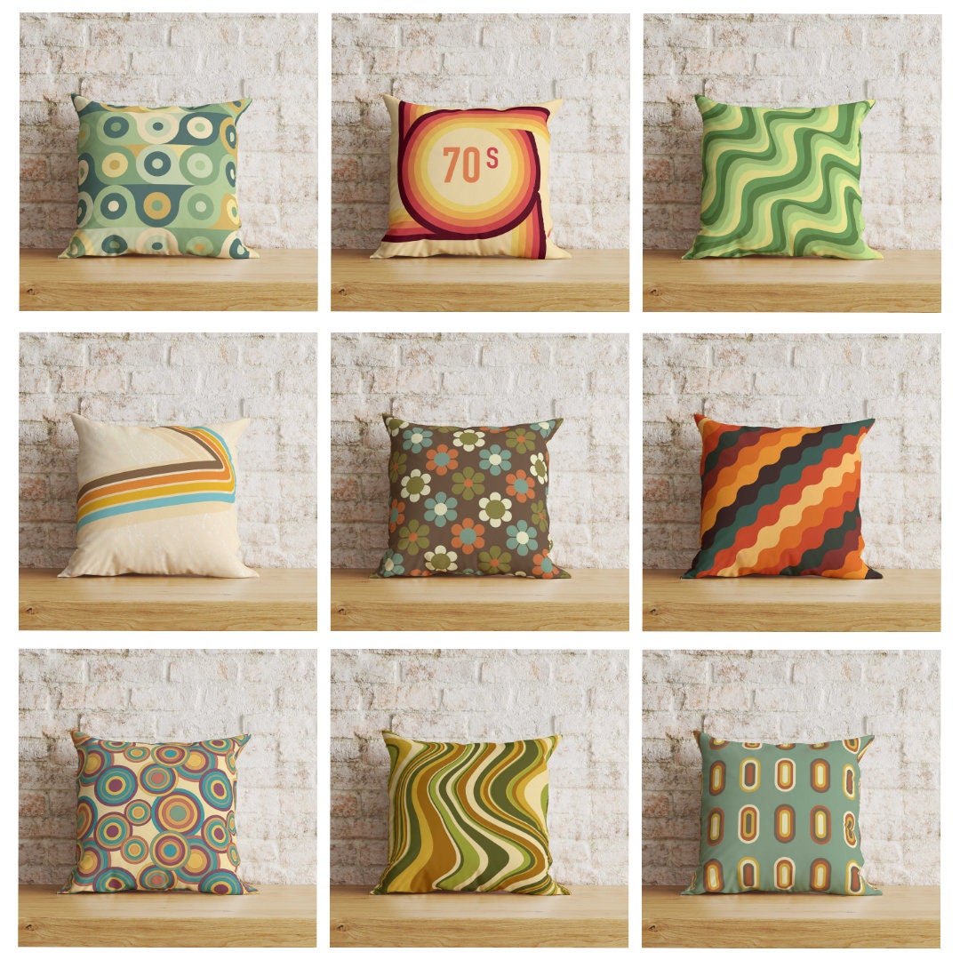 クッションカバー vintage cusion cover, 080 Retro Embroidery Pillow Case Throw Sofa Cover Cushion Home
