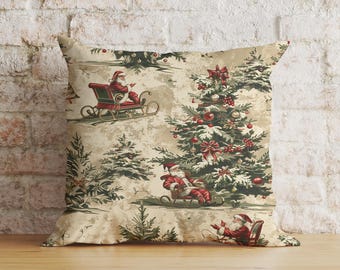 Fundas De Almohada De Árbol De Navidad De Color Verde Oscuro | Envío Gratis