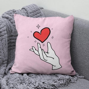 I Love You Cushion Cover, Love Collection Throw Pillow, Heart Pillow Cover, Valentine&#39;s Day Cushion Cases, Love pillow, Valentine&#39;s Day Gift