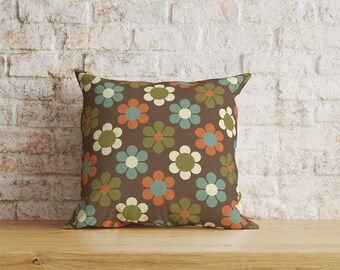Retro Cushion Cover, Retro Pillowcase, 70s Cushion Cover