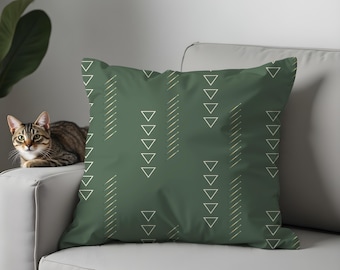 Geometric Triangle Cushion Cover – Modern Boho Home Decor