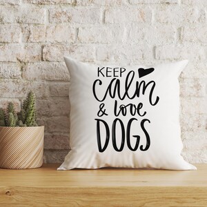 Dog Cushion Cover, Dog Lover Cushion Cover, Dog Lover Pillowcase, Animals Cushion Case, I love Dogs, Less People More Dogs,Pet Throw Cushion