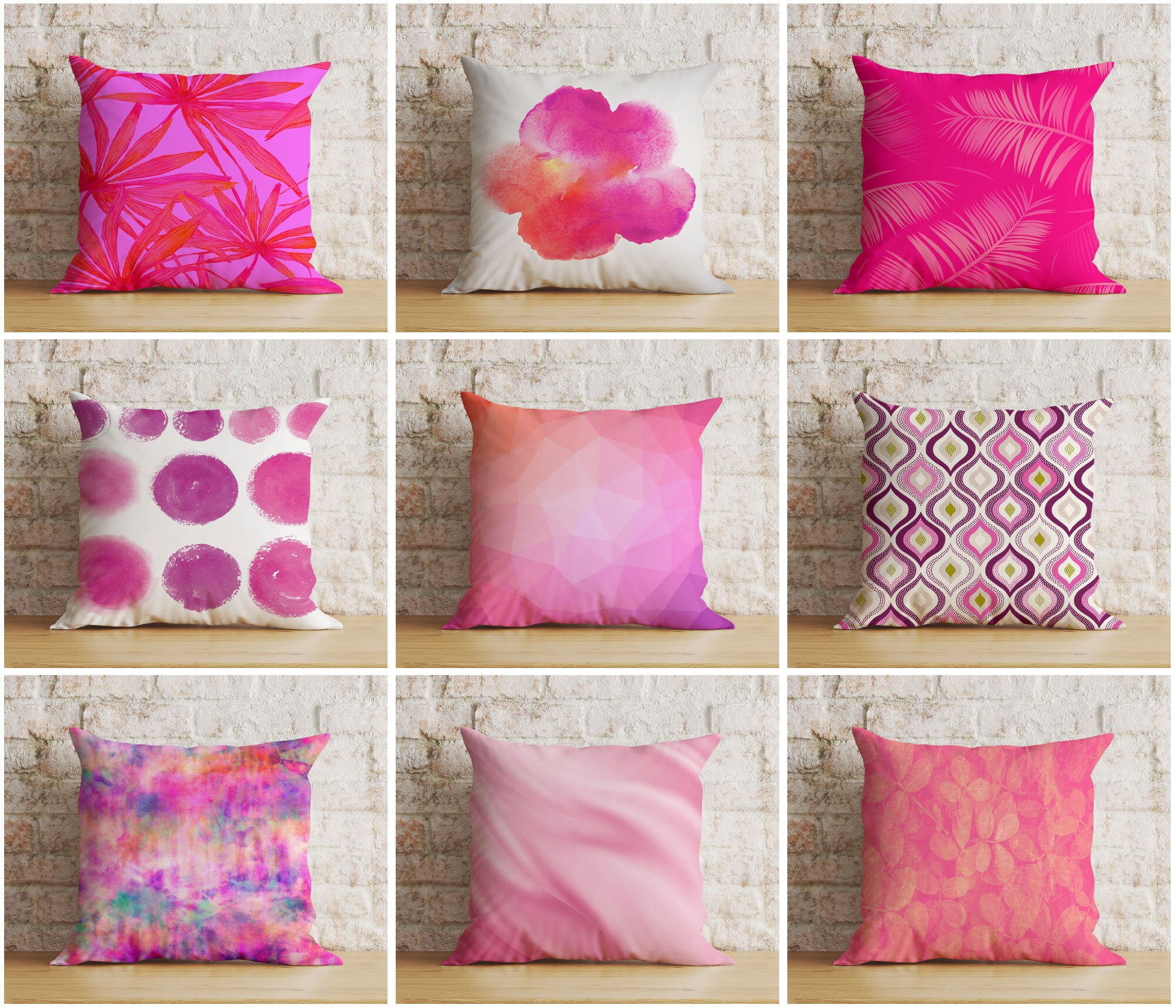 Hot pink cushions and throws 2025
