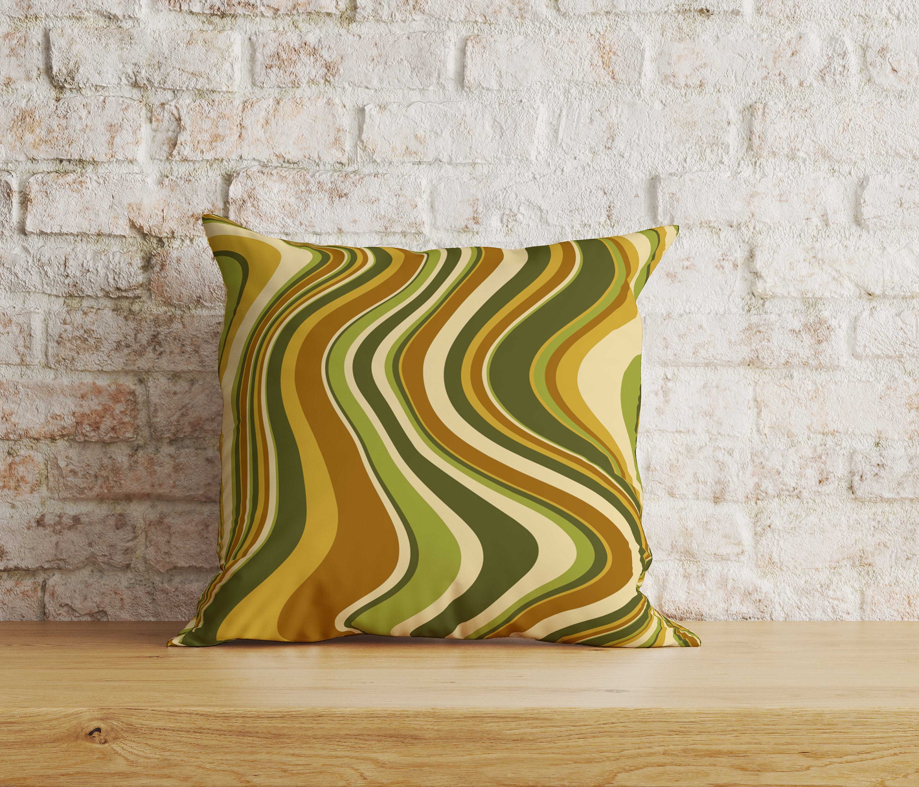 クッションカバー vintage cusion cover, 080 Retro Cushion Cover, Retro Pillowcase, 70s Cushion Cover