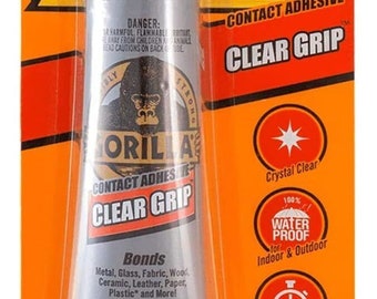 Gorilla 3 oz. Clear Grip Contact Adhesive Tube