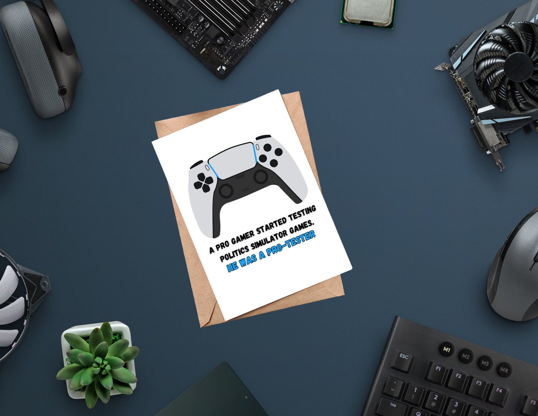 Gamer Card Example Funny Gamer Greeting Card for Any Occasion - Etsy
