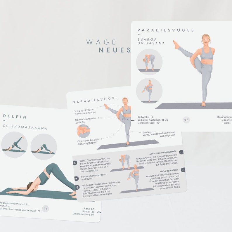 Yoga Karten Stärke & Balance Set Bild 5