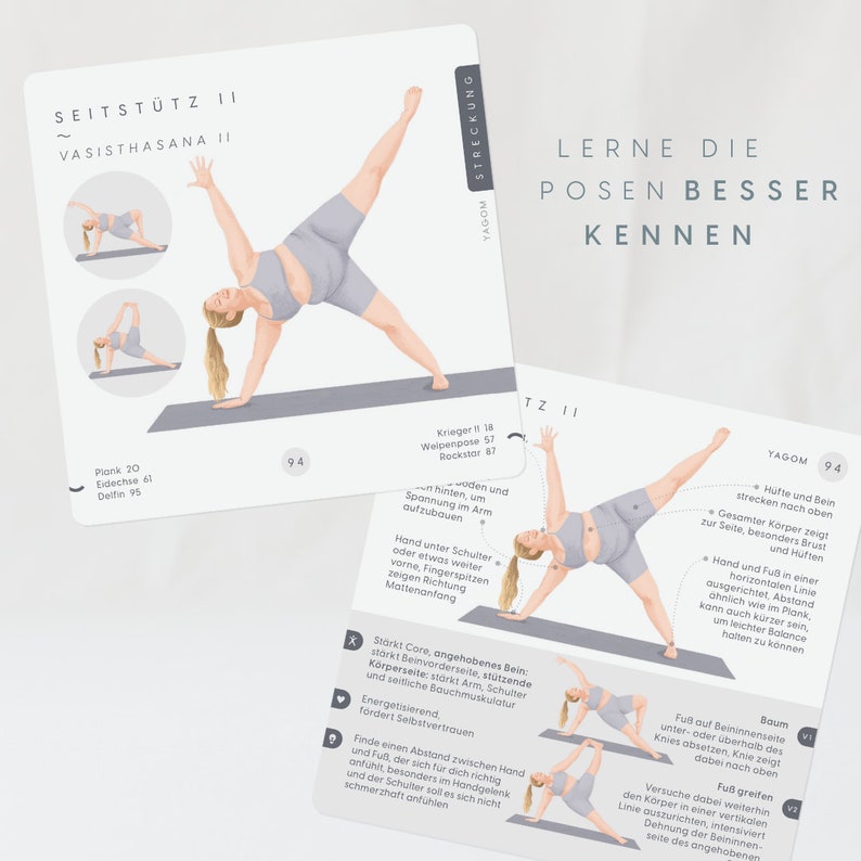 Yoga Karten Stärke & Balance Set Bild 3