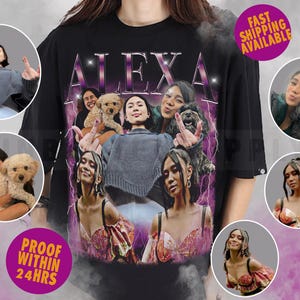 T-shirt personnalisé pour petite amie, T-shirt visage, T-shirt confort Boyfriend, Surprise Bachelorette, Cadeau d'anniversaire personnalisé, T-shirt de groupe