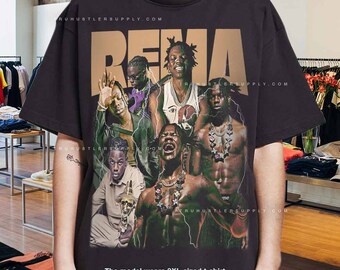 Chemise Rema vintage limitée Chemise vintage Rema, t-shirt de rappeur Rema, chemise de rap hip-hop, cadeaux pour les fans de Rema, chemise de rap Rema, chemise de tournée Rema