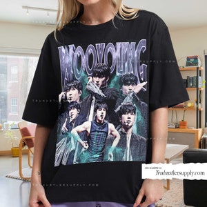 Wooyoung Ateez inspired Vintage Graphic Shirt, Ateez Concert retro Shirt, Ateez World Tour shirt, shirt for atiny, Kpop Unisex Graphic Shirt