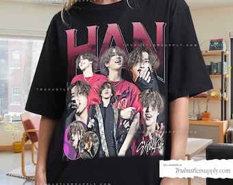 Vintage Han Straykids Kpop Inspired Graphic Shirt, Han Retro T Shirt, Han Kpop Bootleg Shirt, Vintage Kpop Shirt for her Birthday