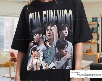 Cha Eun Woo Graphic Shirt Sweatshirt, Cha Eun Woo Kdrama Shirt Tee, Cha Eun Woo Actor Shirt for Gift, Kpop T Shirt for Girlfriend