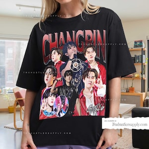 Changbin Straykids Kpop Inspired Graphic Shirt, Changbin Retro T Shirt ...