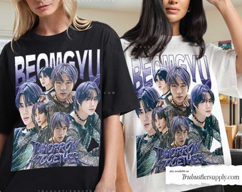 Camisa gráfica Beomgyu TXT, camisa gráfica Beomgyu Y2K, regalo de camisa Vintage Beomgyu Kpop para ella, merchandising Kpop, camisa gráfica Kpop