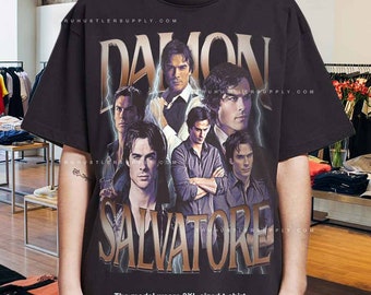 Vintage Damon Salvatore Graphic shirt tee tshirt, Retro Damon Salvatore Graphic T-Shirt, Damon Salvatore Fans T-shirt Birthday Present