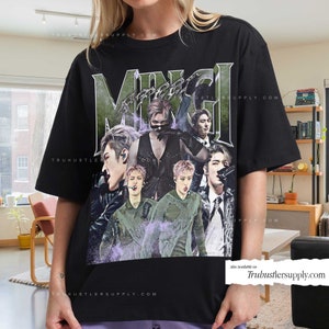 Mingi Ateez inspired Vintage Graphic Shirt, Ateez Concert retro T Shirt, Ateez World Tour shirt, shirt for atiny, Kpop Unisex Graphic Shirt