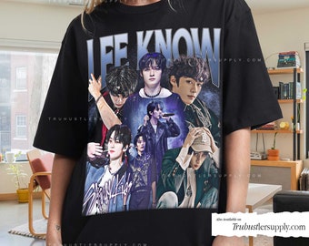 Lee Know Straykids Kpop Inspired Graphic Shirt, Lee Know Retro T Shirt, Felix Kpop Bootleg Shirt, Vintage Kpop Shirt for her Birthday