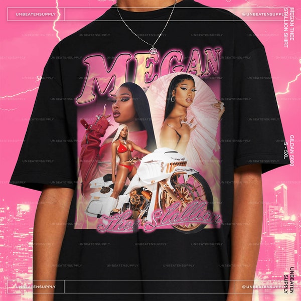 Megan Thee Stallion, Megan Thee Stallion Rap Tee, Vintage Shirt Band, 90's Shirt, Tour Band Shirt, 100% Cotton, Clothing adult unisex