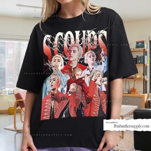 S.Coups Seventeen Vintage Retro Graphic Shirt, S.Coups Retro T Shirt, Kpop Bootleg Shirt, Kpop Tour Merch, Kpop Shirt Tour, Seventeen Tour
