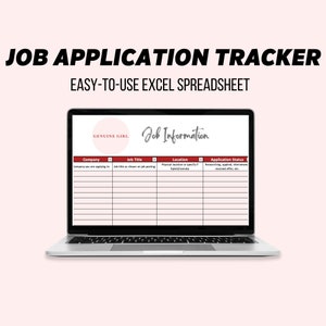 Hoja de cálculo de Seguimiento de solicitud de empleo: Rastreador de entrevistas, Rastreador de cartas de oferta, Toma de notas (Excel, Editable, Imprimible)