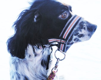 Head halter for dog, anti pulling head collar