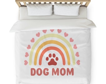 Duvet Cover Boho Rainbow Dog Mom