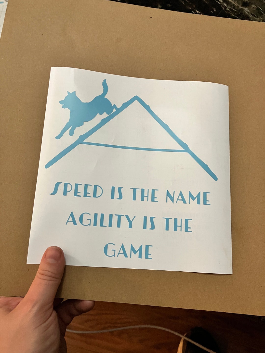 Speed is the Name Agility is the Game Sticker, A Frame Agility Decal ...