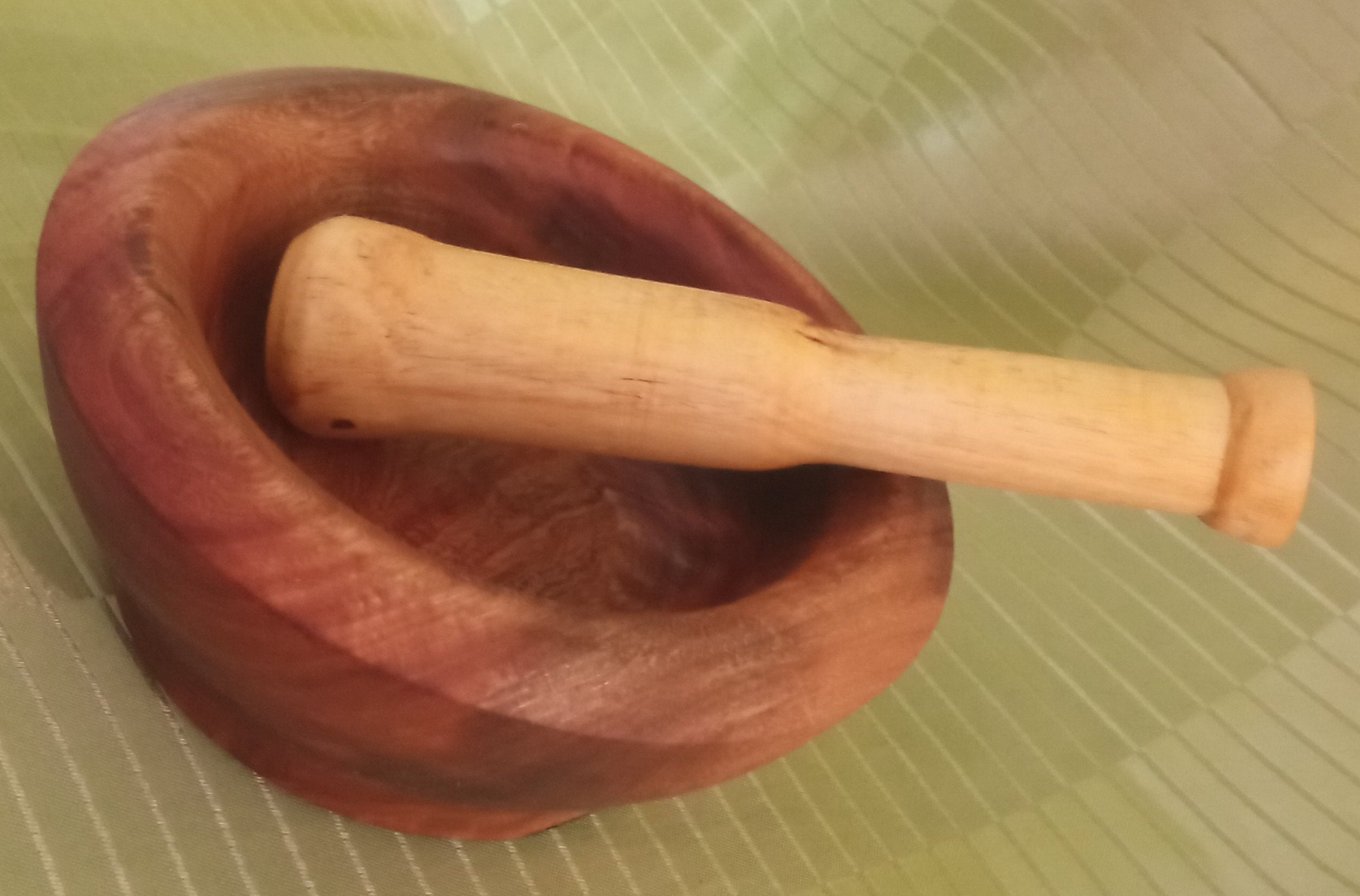 Mortier et Pilon en Bois - Wood Pestle & Mortar