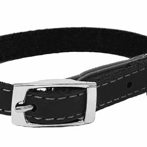 Genuine Leather Kitten / Cat Collar with Safety Elastic, Buckle Fastening & Bell. Ideal for Cats or small puppies image 2