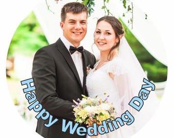 8 Inch Pre Cut Icing Personalised Photo/Logo Cake Topper on Premium Edible Icing Sheet