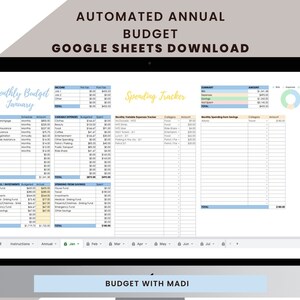 Ultimative Jahresbudget-Tracker-Vorlage für Google Sheets